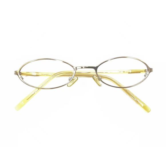 Gucci GG 1668 838 Gold Yellow Oval Eyeglasses Frames 49-19 135 Italy Designer - Picture 12 of 12